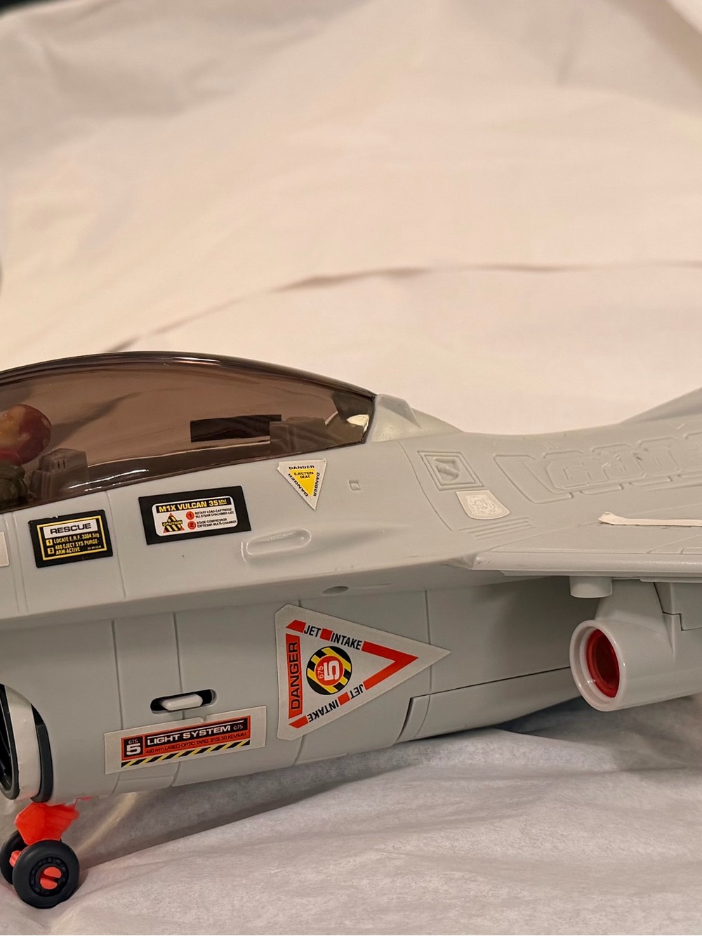 Hasbro Gray and Orange Toy Jet Fighter Plane - Picture 2 of 5